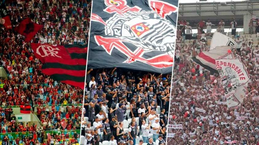 Pesquisa mostra Flamengo e Corinthians como maiores torcidas do Brasil; veja o ranking