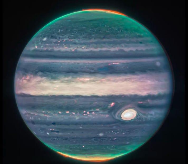Telescópio Espacial James Webb registra imagens incríveis de Júpiter; veja