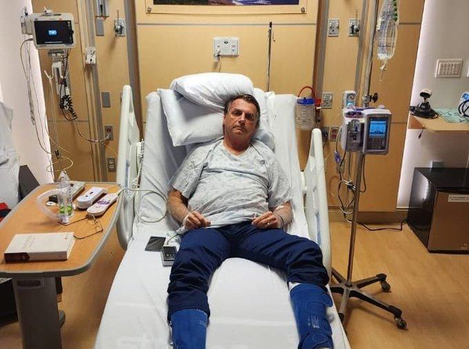 Jair Bolsonaro publica foto em hospital nos EUA