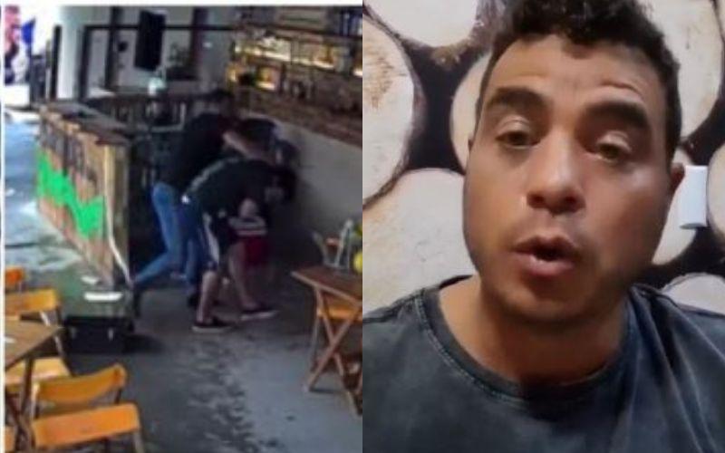 Assista: ex-BBB Dhomini se pronuncia após espancar dono de bar