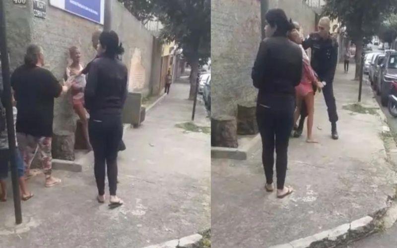 Assista: Guarda Municipal agride mulher com epilepsia em frente a posto de saúde