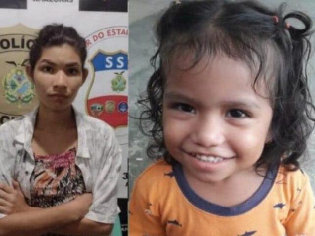 Corpo da menina Lorena passou três dias na mochila da tia