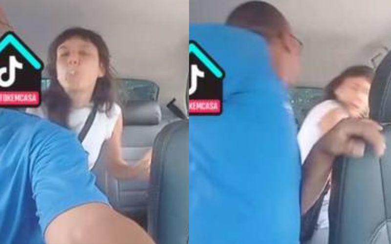 Assista: Motorista de aplicativo revida cuspe de passageira após discussão por causa de troco