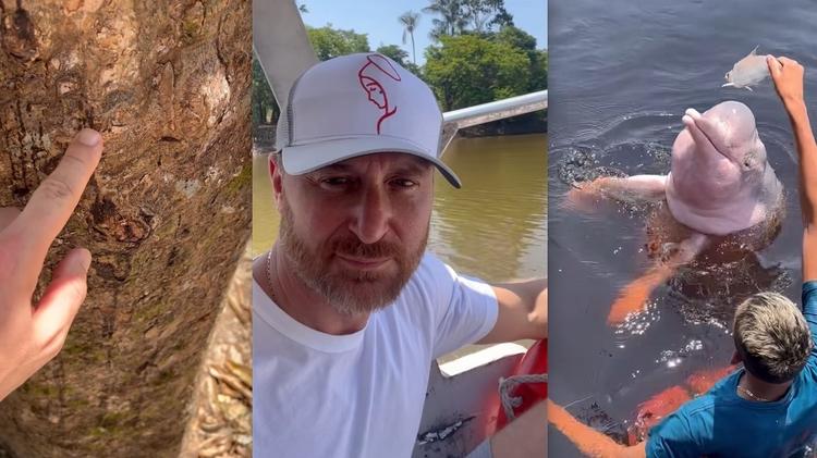 Assista: David Guetta curte passeio na floresta amazônica após show no ‘Sou Manaus Passo a Paço’