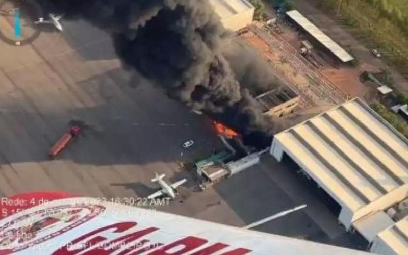 Duas pessoas morrem após aeronave derrapar e explodir em aeroporto