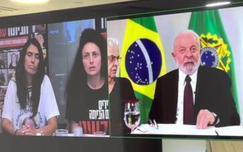 Lula conversa com famílias de reféns do Hamas após acusar Israel de genocídio