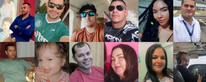 Vítimas de acidente de avião são identificadas; amazonenses estão entres os mortos