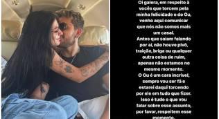 Ana Castela comunica término de namoro com Gustavo Mioto pela segunda vez