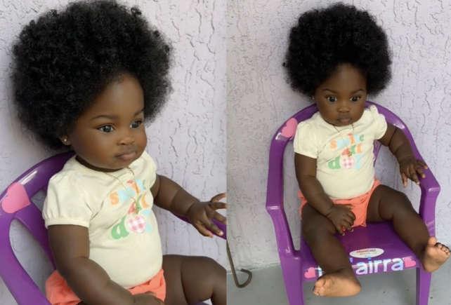 Bebê que parece uma boneca conquista a internet com sua beleza