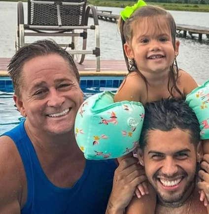 Filha de Zé Felipe tem visão com Leandro, irmão de Leonardo