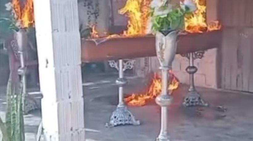 Criminosos ateiam fogo em corpo durante velório no Ceará