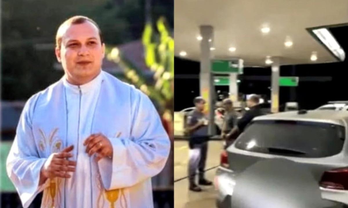 padre bêbado provoca confusão em posto de gasolina