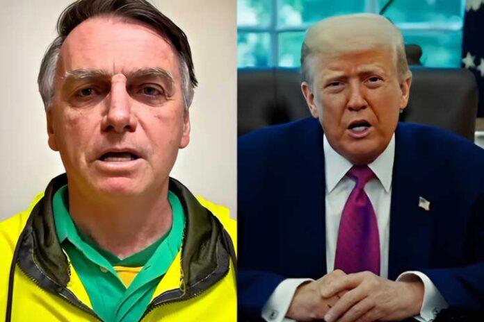 Bolsonaro responde a Trump após receber apoio do presidente dos EUA
