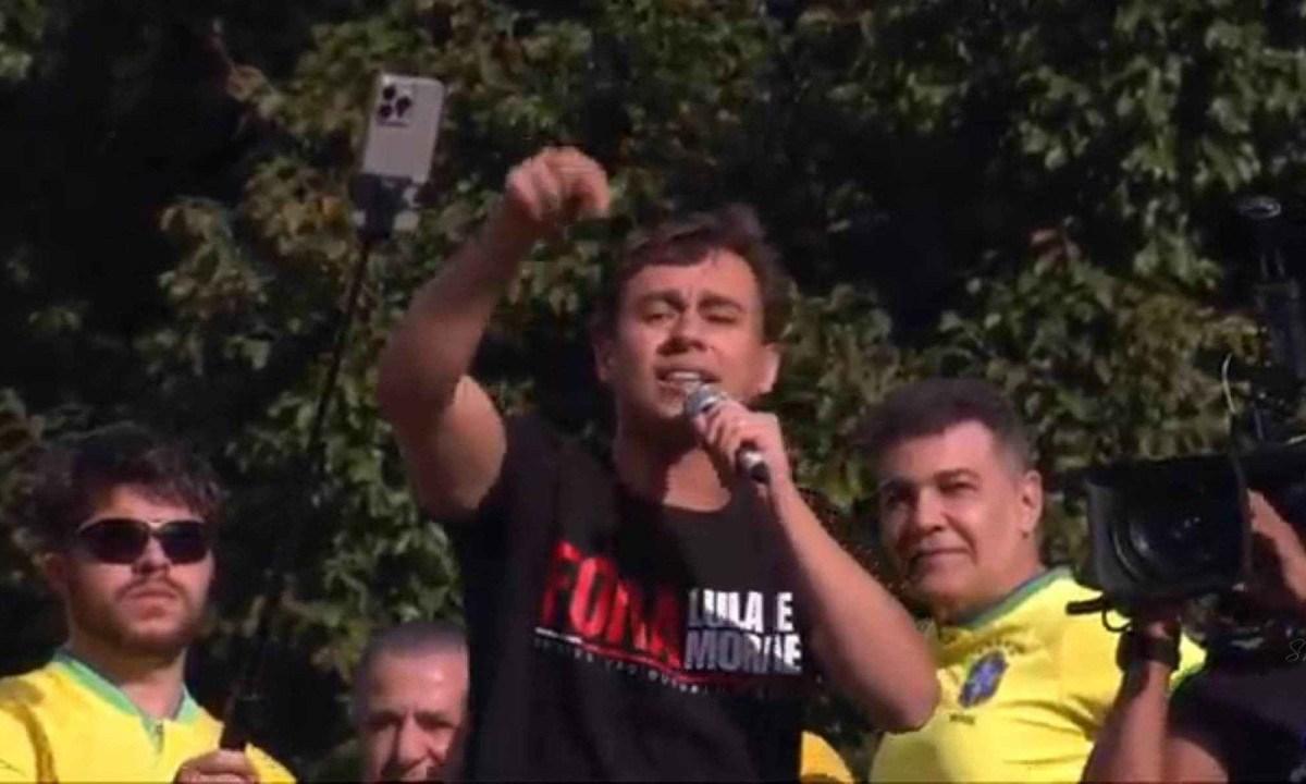 Nikolas pede Moraes 'atrás das grades' e Lula com tornozeleira
