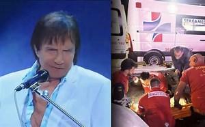 Roberto Carlos bate Cadillac em gravação de especial da Globo e é levado para hospital