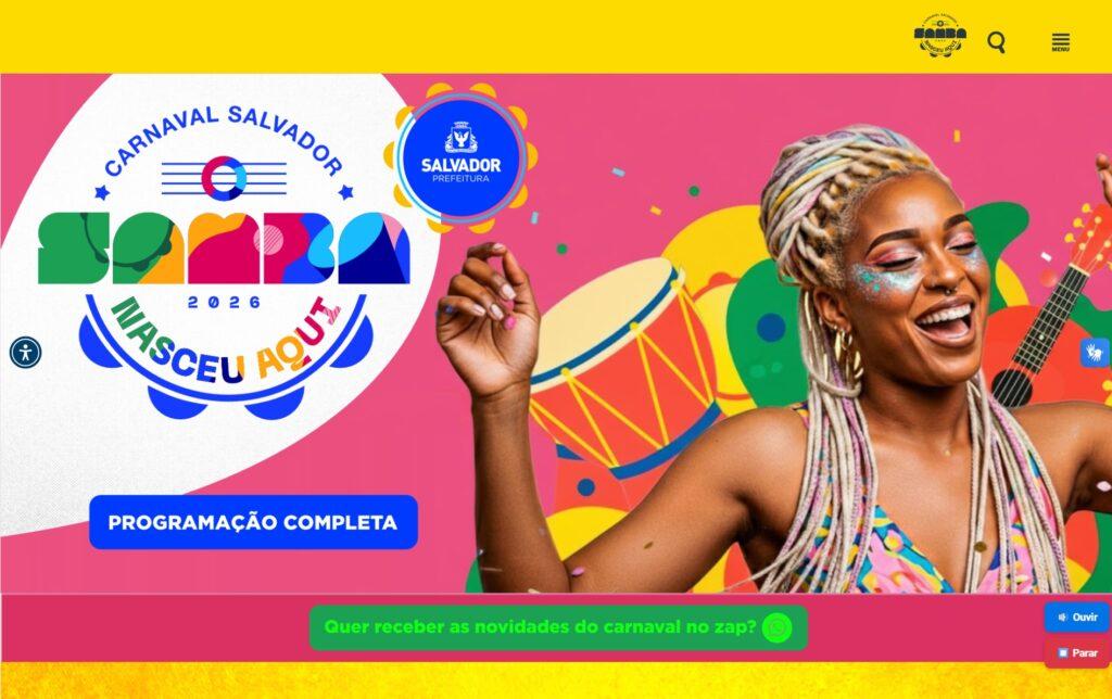 Carnaval de Salvador 2026 veja programação completa da folia